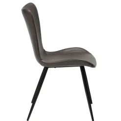 Medusa Stol Vintage Grey Art.Leather, Black