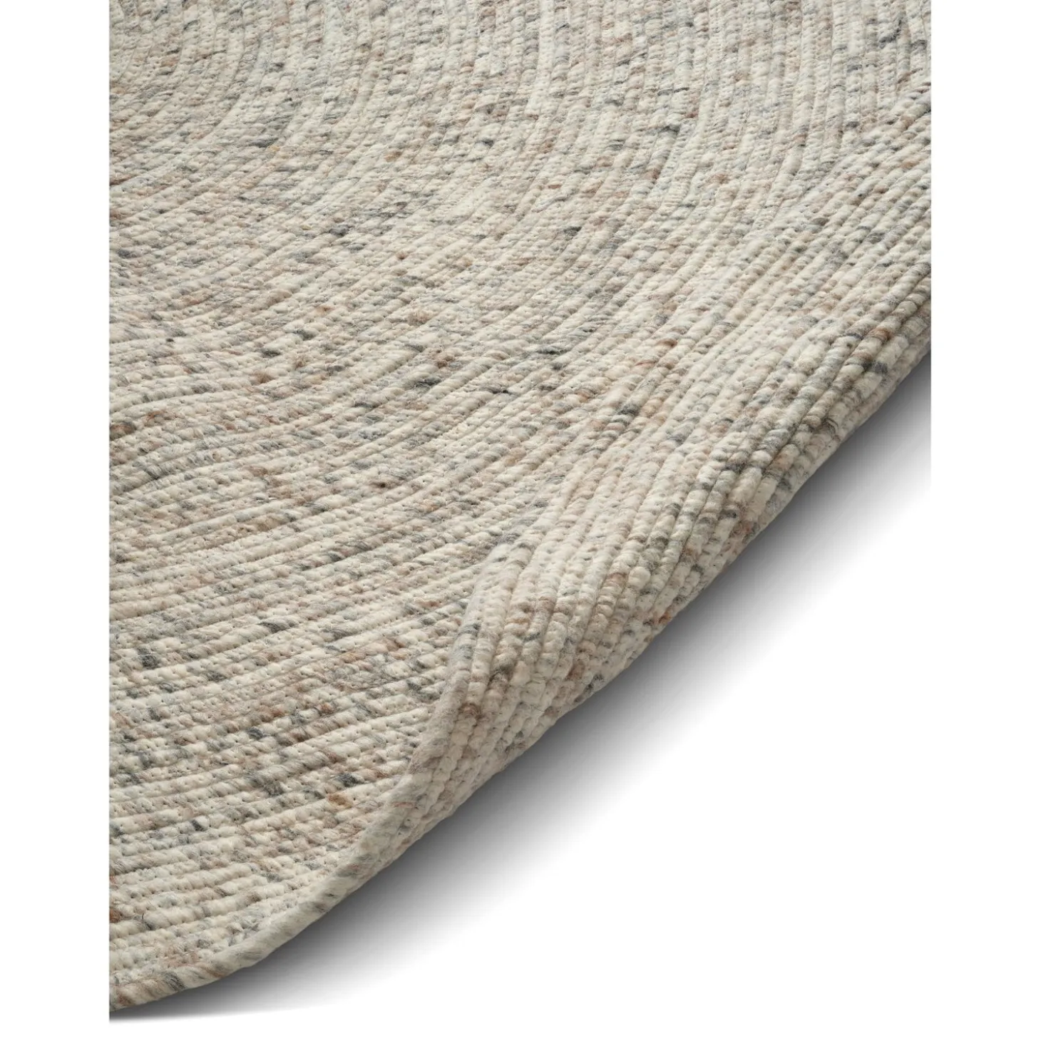 Merino Rund Matta Naturbeige