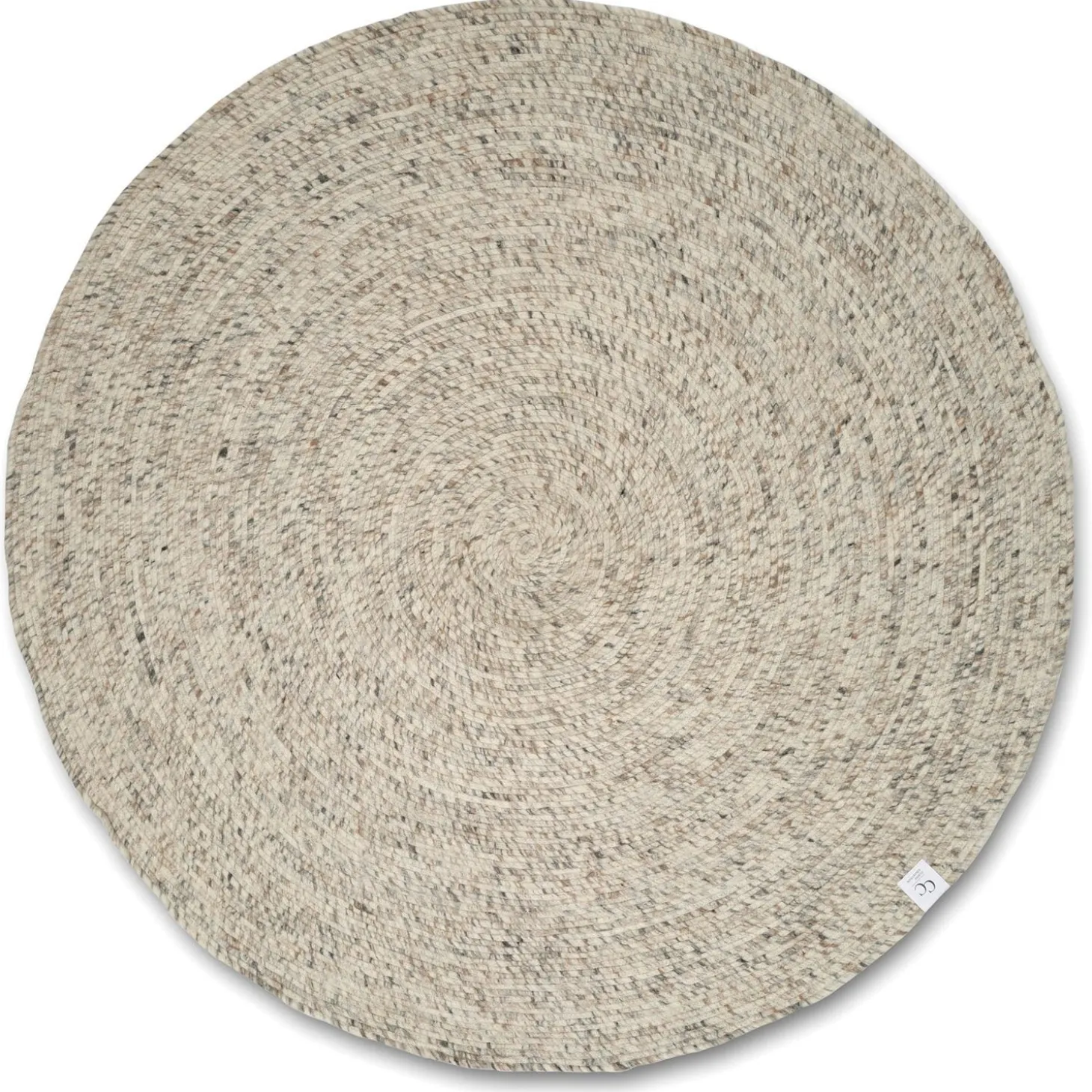 Merino Rund Matta Naturbeige