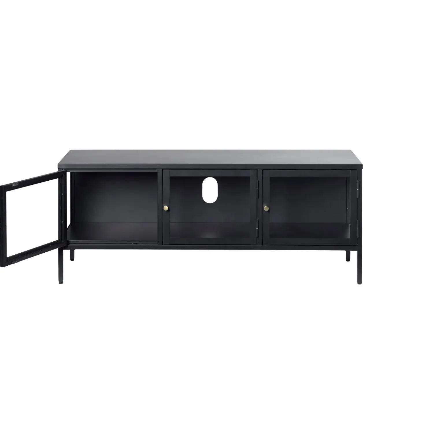 Milano Mediabänk 132 cm svart