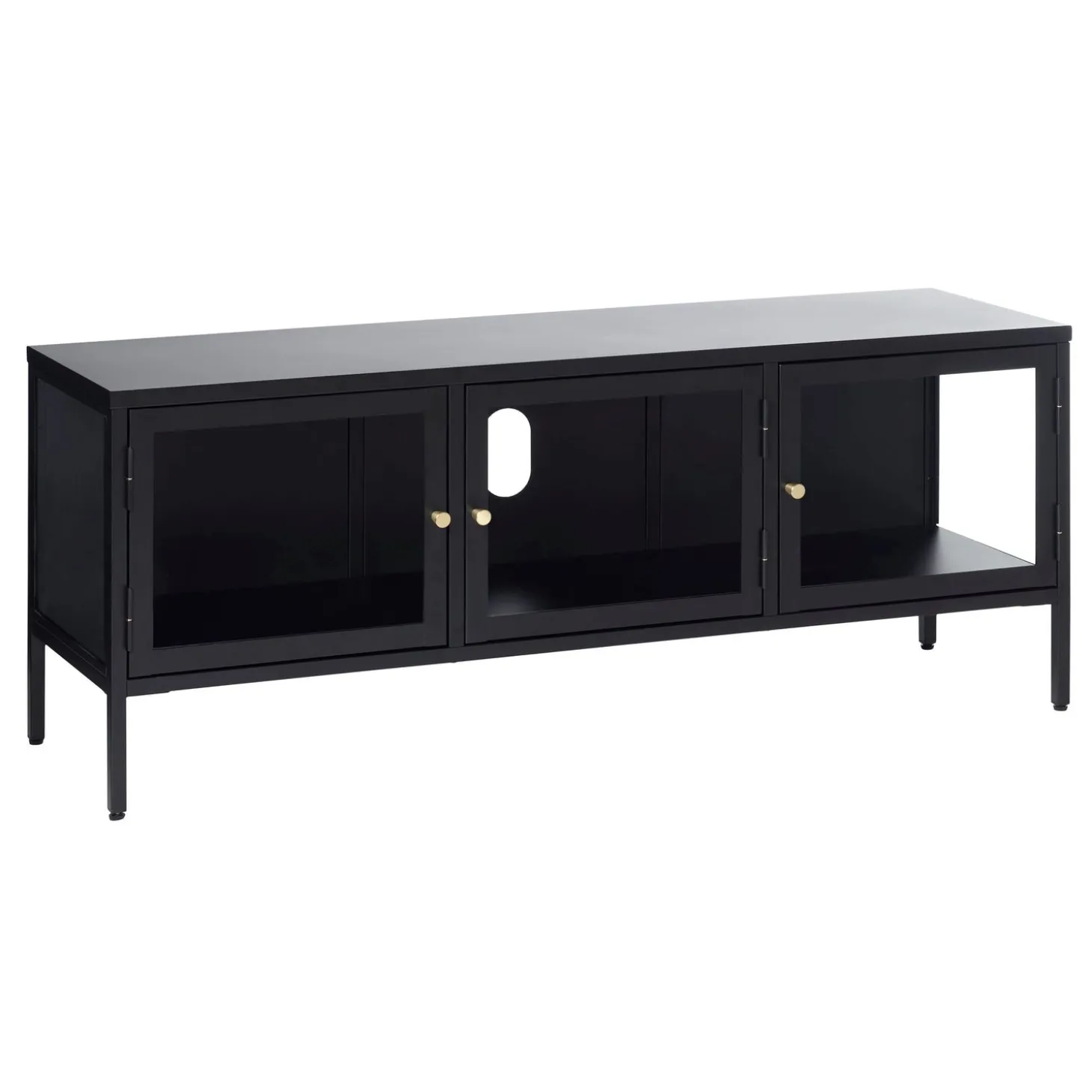 Milano Mediabänk 132 cm svart