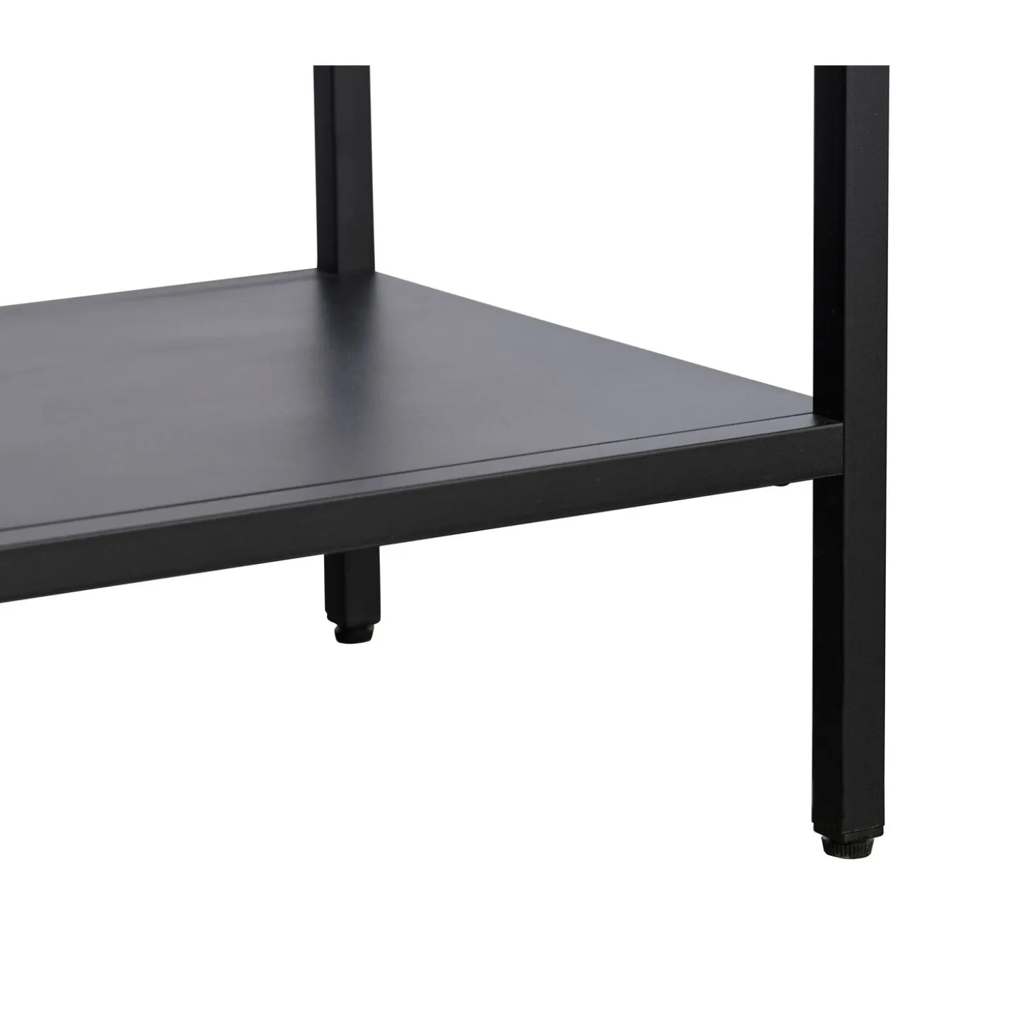 Milano Skåp 160 cm höga ben Glas Svart