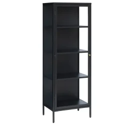 Milano Skåp 160 cm svart Glas