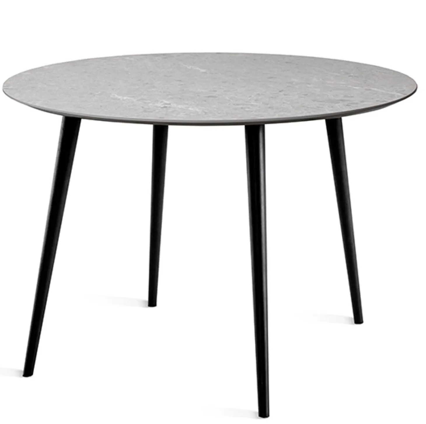 Miles Matbord Ø 110 cm Sandstenslaminat, Fyra träben