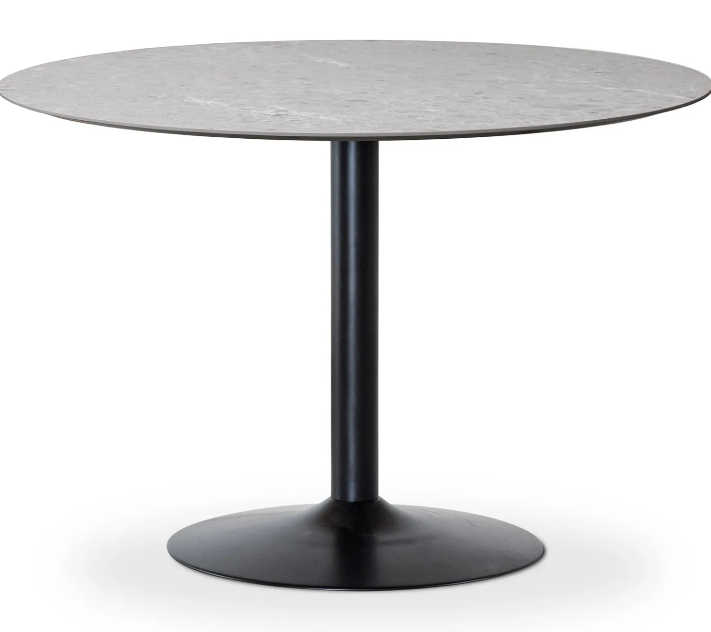 Miles Matbord Ø 110 cm Sandstenslaminat, Trumpfot