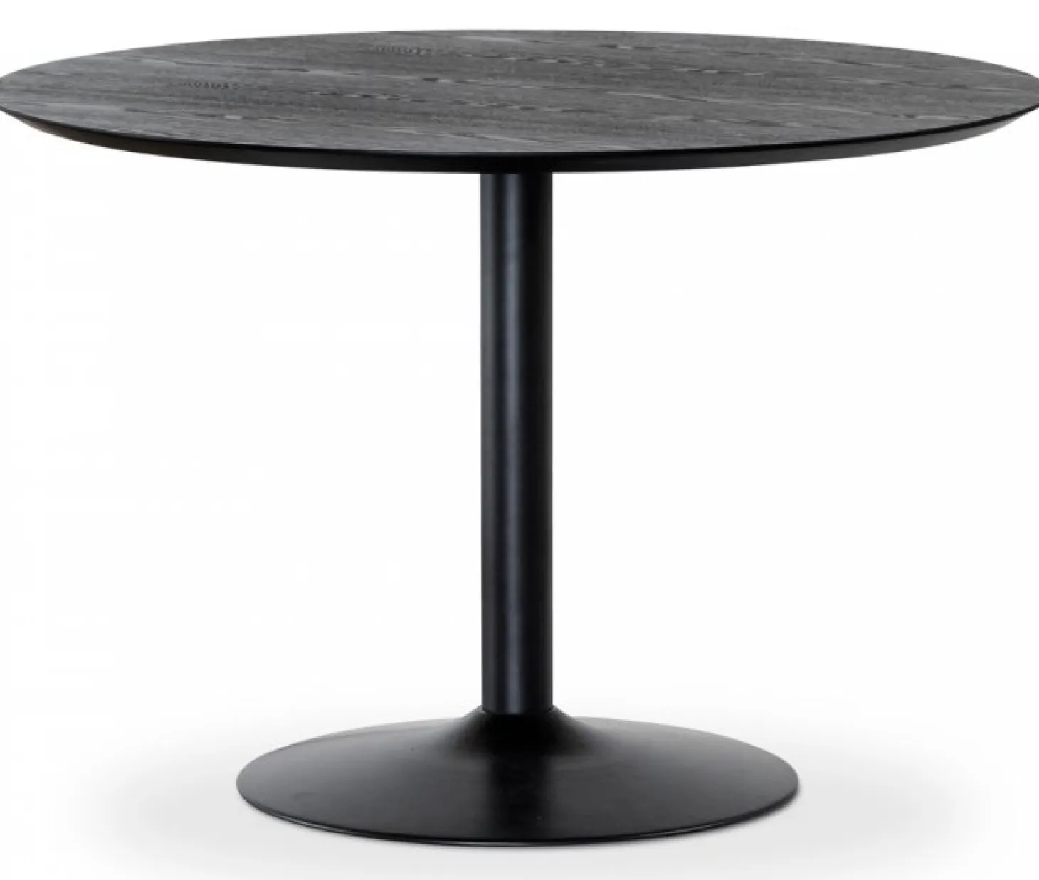 Miles Matbord Runt 110 cm Svart Ask / Svart
