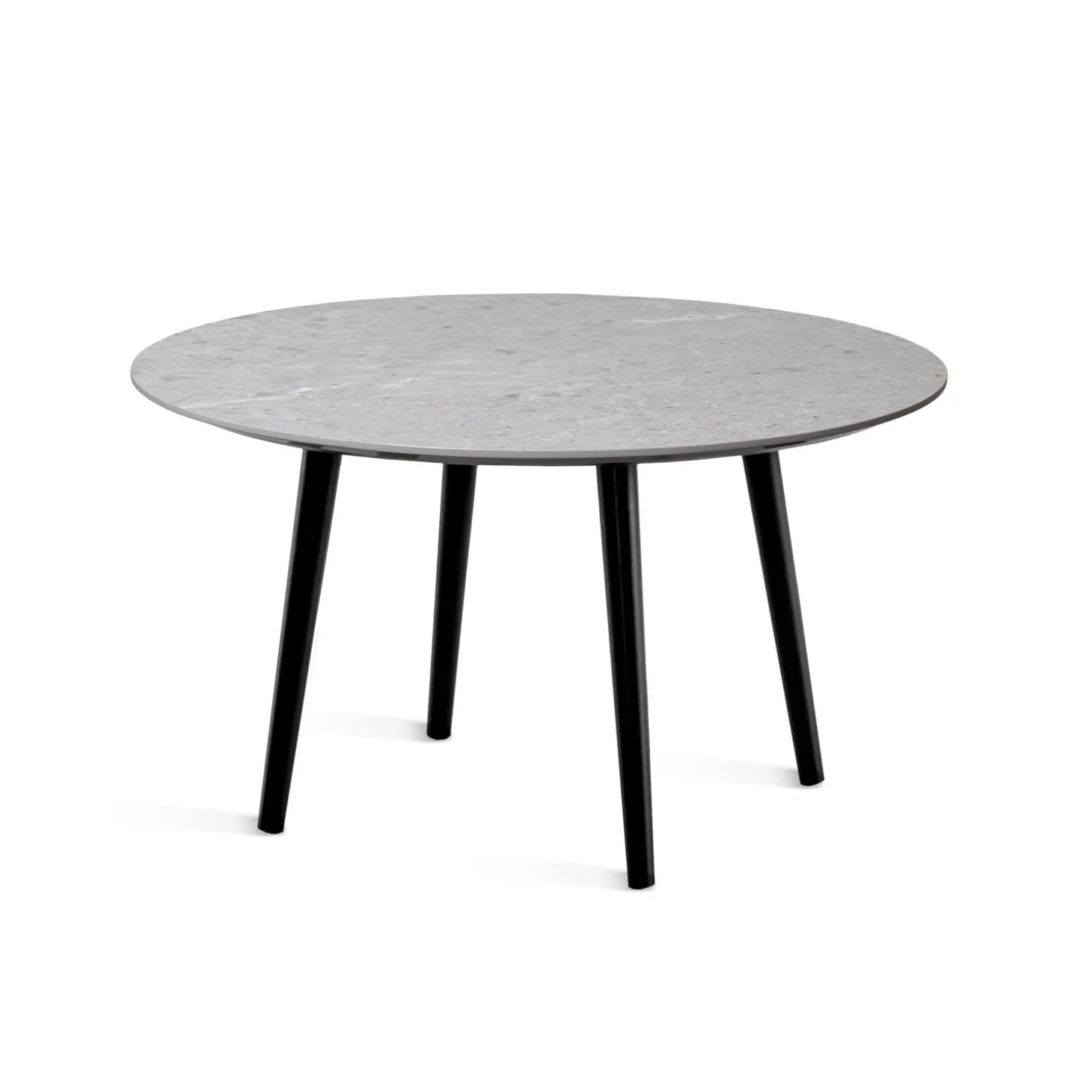 Miles Soffbord Ø 80 cm Runt Sandstenslaminat, Fyra träben