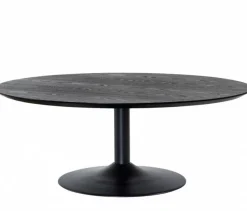 Miles Soffbord Runt 110 cm Svart Ask / Svart