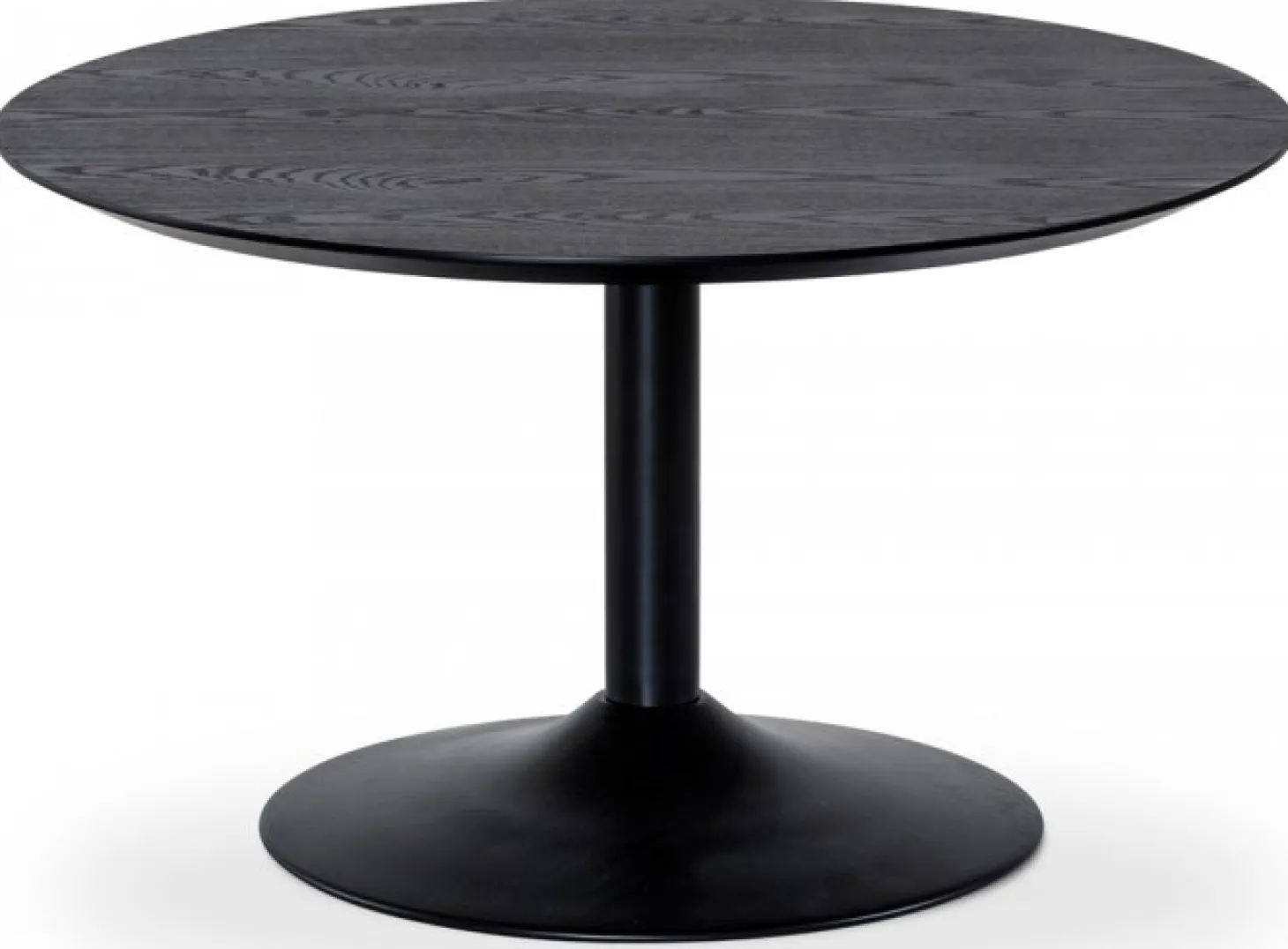 Miles Soffbord Runt 80 cm Svart Ask / Svart