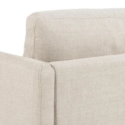 Milly 2-sits med schäslong Basel tyg Beige