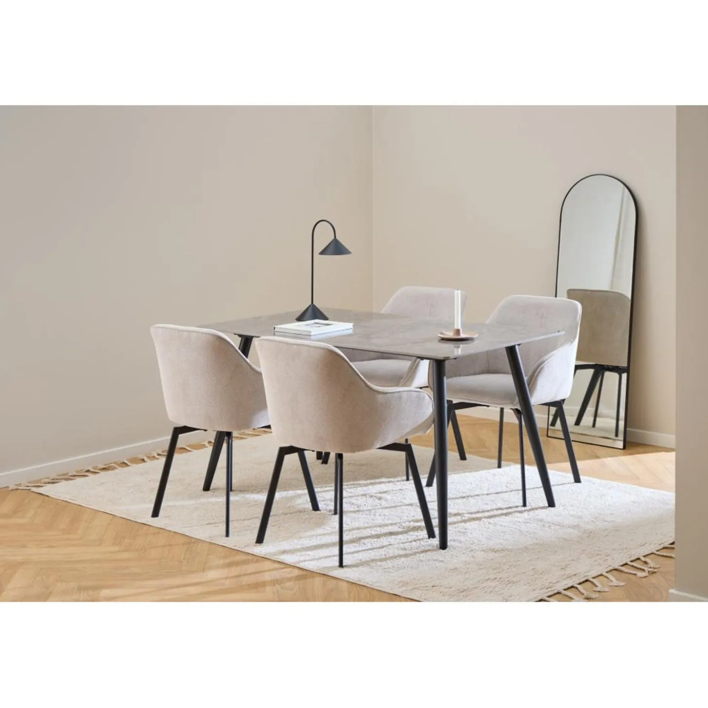 Misou Karmstol Caso tyg Beige