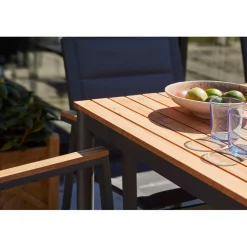 Mood Classic Trädgårdsbord i Teak/Antracit Aluminium 167x100 cm