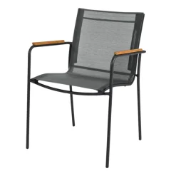 Mood Classic Trädgårdsstol i Teak, Textilene och Antracit Aluminium