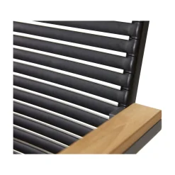 Mood Extreme Trädgårdsstol i Teak och Antracit Aluminium Smala lameller