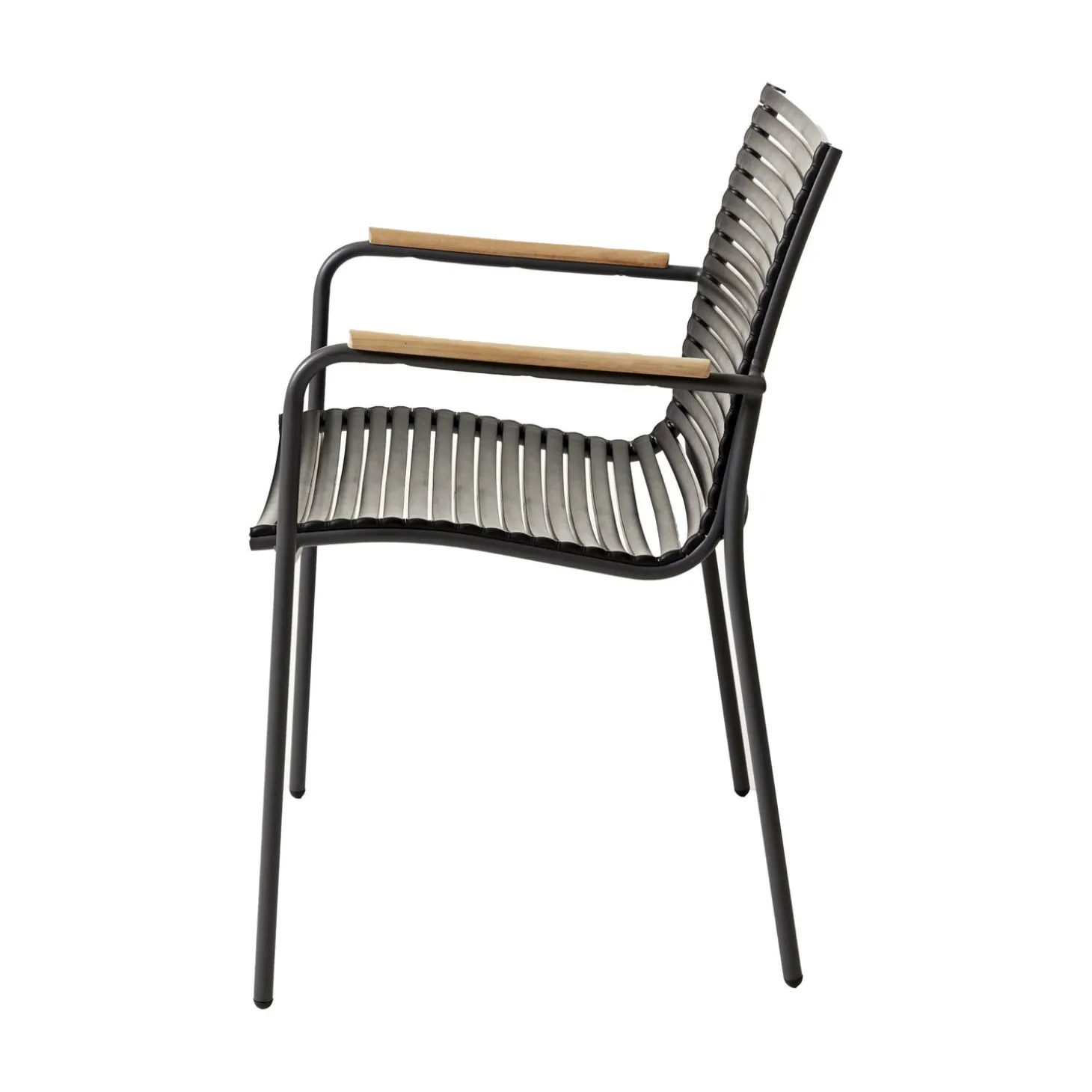 Mood Trädgårdsstol i Teak och Aluminium Svart