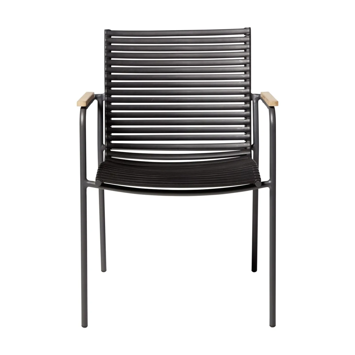 Mood Trädgårdsstol i Teak och Aluminium Svart