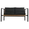 Motty 2-sits Soffa 140x76 cm Svart/Teddy Black