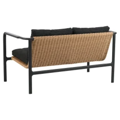 Motty 2-sits Soffa 140x76 cm Svart/Teddy Black