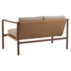 Motty 2-sits Soffa 140x76 cm Zin Red/Teddy Beige