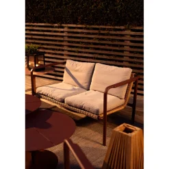 Motty 2-sits Soffa 140x76 cm Zin Red/Teddy Beige