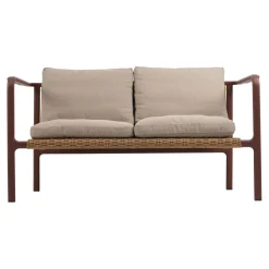 Motty 2-sits Soffa 140x76 cm Zin Red/Teddy Beige