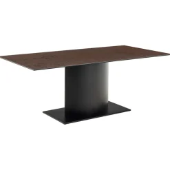 Murcia Matbord 200x100 cm Keramik Rostbrun