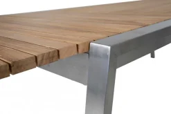 Naos Matbord 220-320 cm Rostfritt / Teak