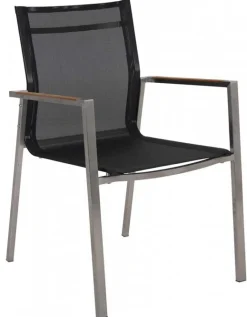 Naos Matgrupp 100x220-320 cm ink 6st Naos Karmstolar Rostfritt/Teak