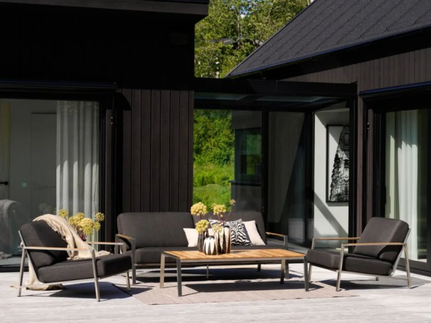 Naos Soffgrupp Rostfritt/Teak