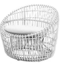 Nest Rundad Fåtölj White
