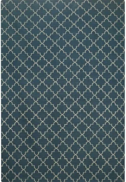 New Geometric Ullmatta Blue Melange/Off White