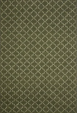 New Geometric Ullmatta Green Melange/Off White