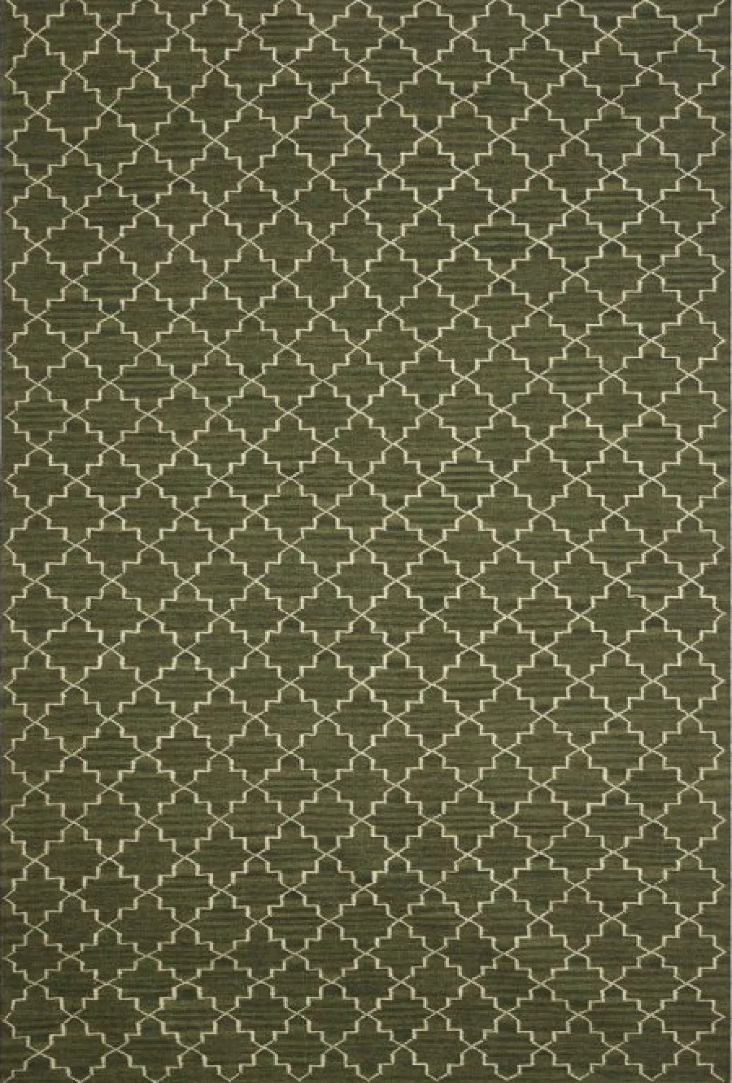 New Geometric Ullmatta Green Melange/Off White