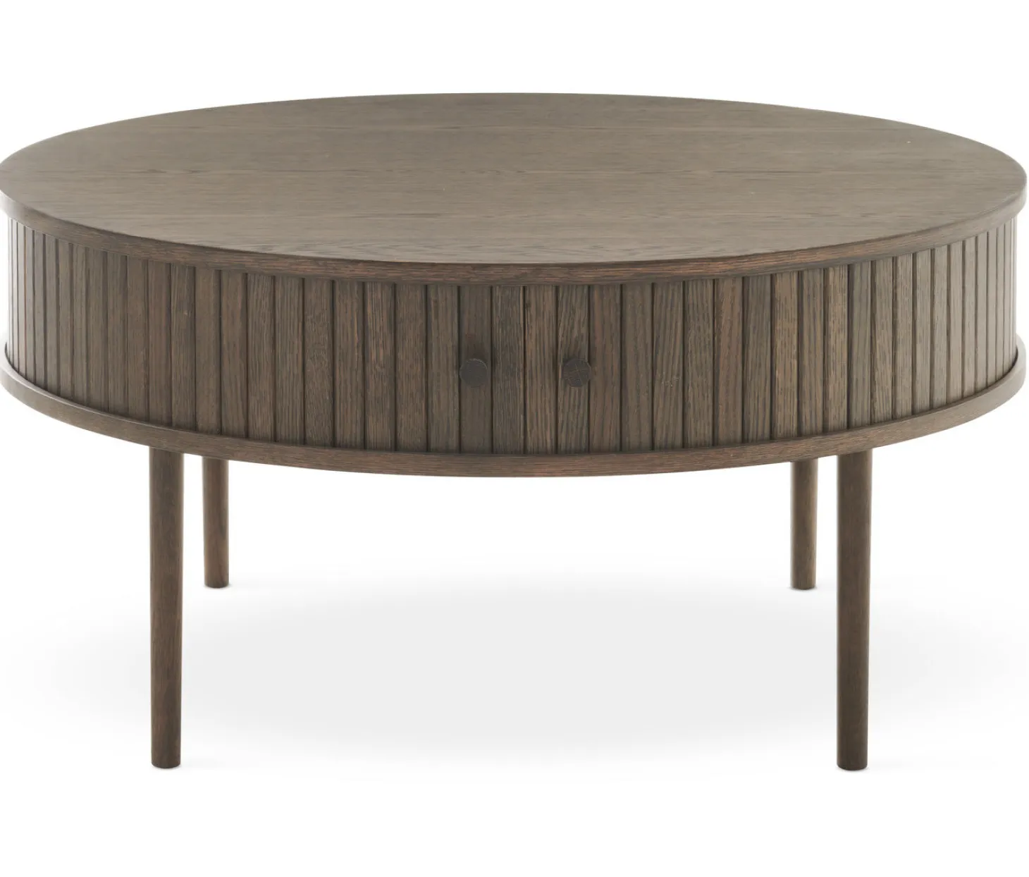 Nilo Soffbord Rund 90 cm Brun Ek