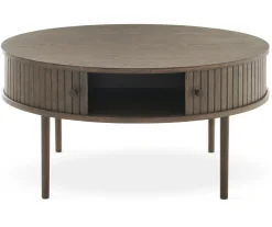 Nilo Soffbord Rund 90 cm Brun Ek