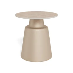 Nimbus Sidobord Keramik Beige 45 cm Runt