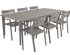 Nimes Matgrupp 200x98 cm ink 6st Delia Karmstolar Khaki