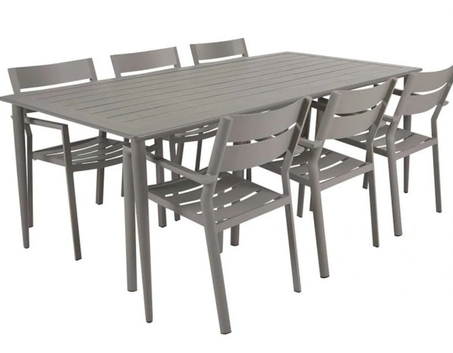 Nimes Matgrupp 200x98 cm ink 6st Delia Karmstolar Khaki