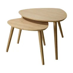 Noble 2-set Stor/Liten Satsbord Bambu