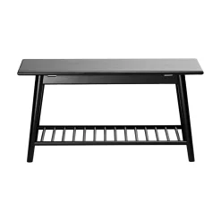 Noble 90x35 cm Hallbänk Svart/Bambu