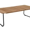 Nolli Soffbord 140x70 cm Svart/Teak