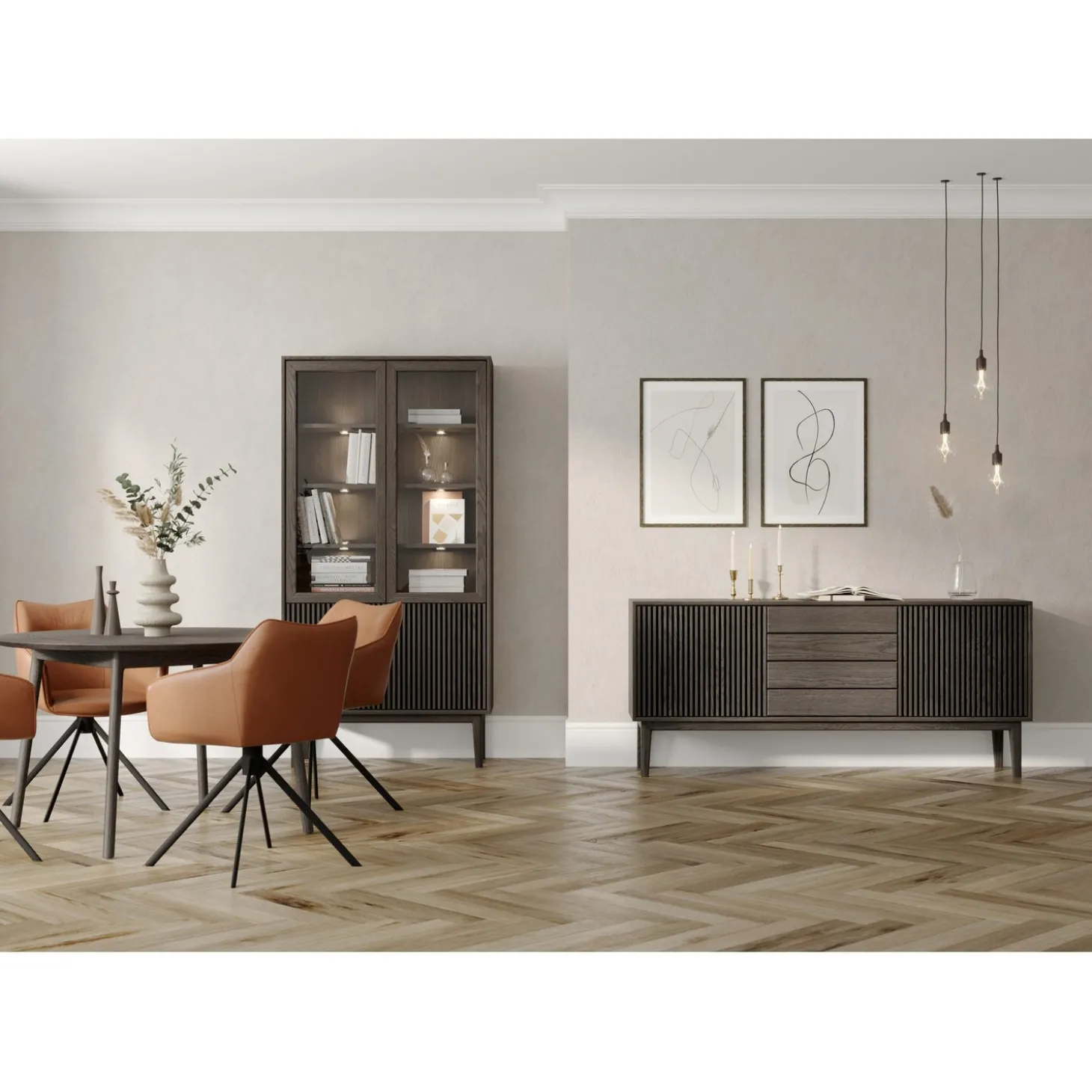 Nord Matbord 120 cm Rökoljad Ek