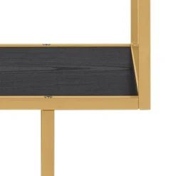 Notting Hill Bokhylla Asymmetrisk 185x77x35 cm Mässing