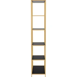 Notting Hill Bokhylla Asymmetrisk 185x77x35 cm Mässing