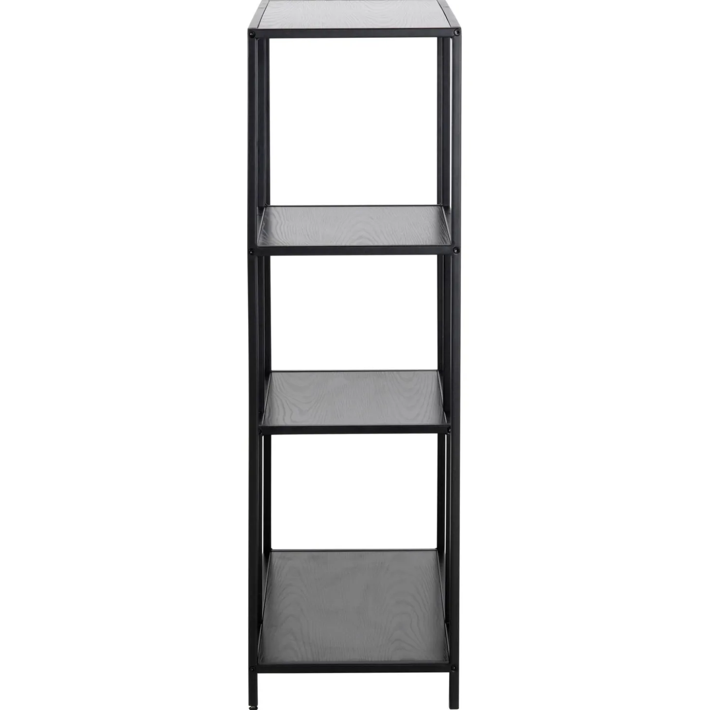 Notting Hill Bokhylla Asymmetrisk 114x77x35 cm Svart Ask