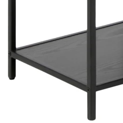Notting Hill Bokhylla Asymmetrisk 185x77x35 cm Svart Ask