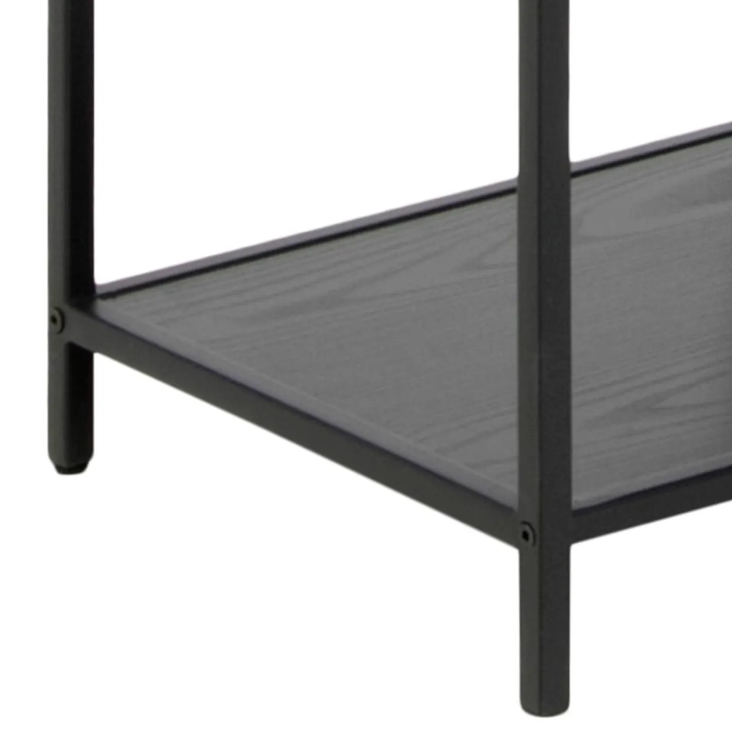 Notting Hill Bokhylla Asymmetrisk 185x77x35 cm Svart Ask