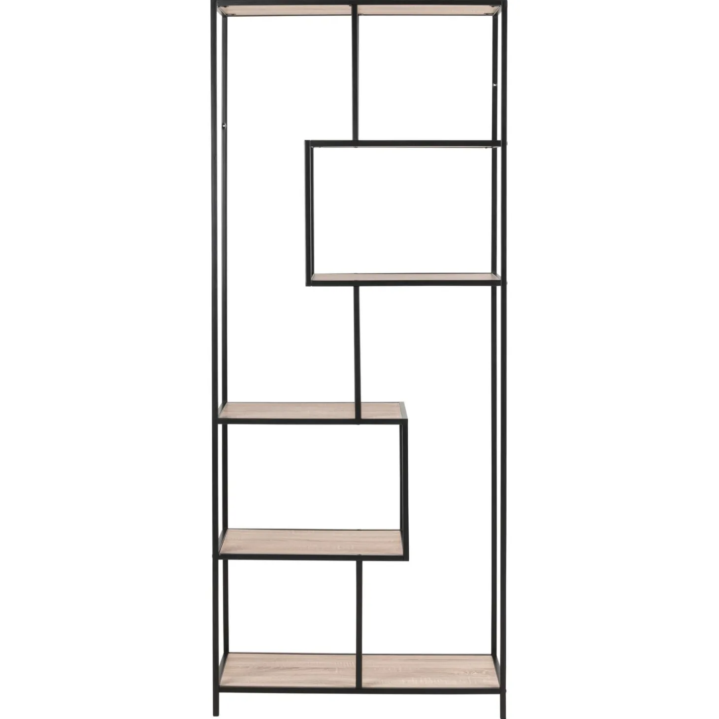 Notting Hill Bokhylla Asymmetrisk 185x77x35 cm Vitpigmenterad