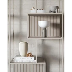Notting Hill Bokhylla med baksida 185x77x35 cm Grå