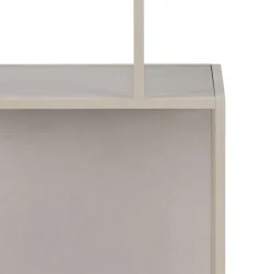 Notting Hill Bokhylla med baksida 185x77x35 cm Grå